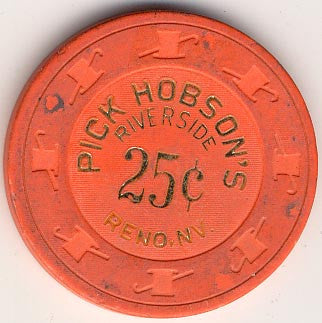 Pick Hobson Riverside Casino Reno 25cent chip - Spinettis Gaming