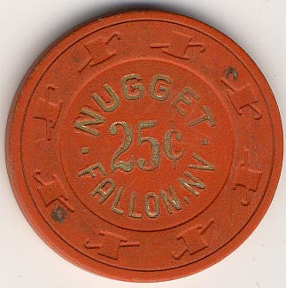 Nugget Casino Fallon 25cent chip - Spinettis Gaming