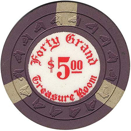 Forty Grand $5 chip - Spinettis Gaming - 1