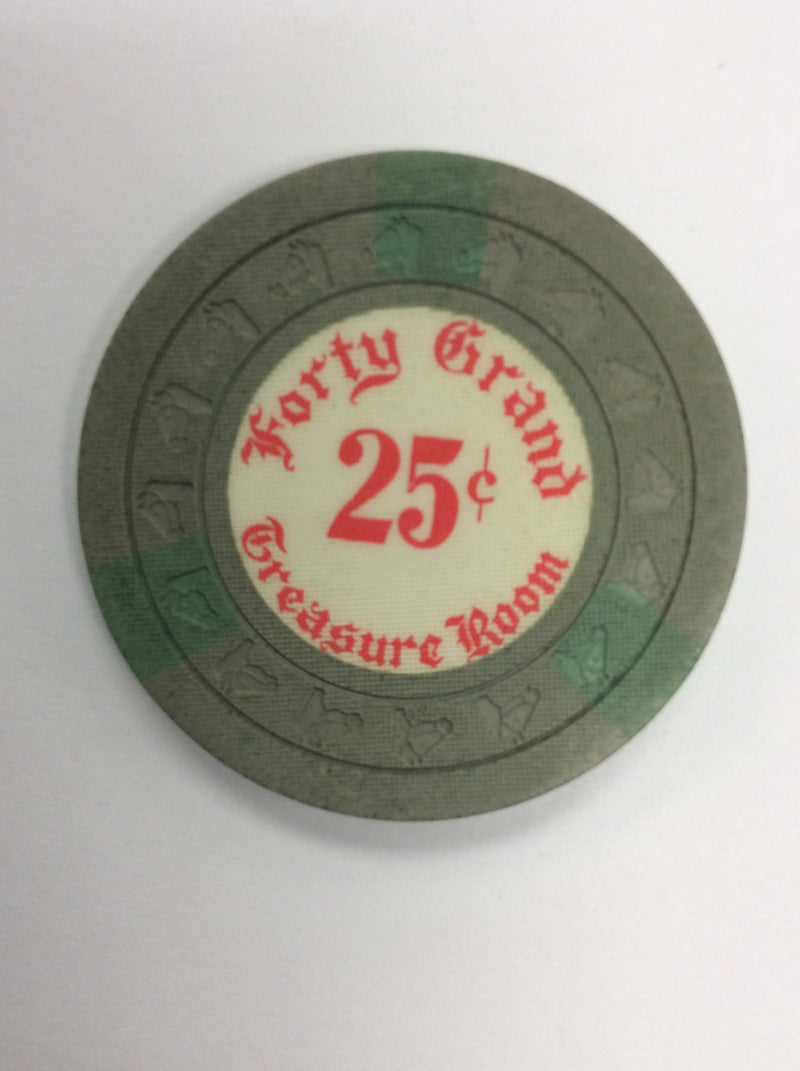 Forty Grand 25cent chip - Spinettis Gaming