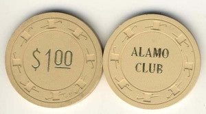 Alamo Club $1 (1952) Chip - Spinettis Gaming - 1
