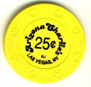 Arizona Charlies Casino 25 ( yellow 1997) Chip - Spinettis Gaming - 1