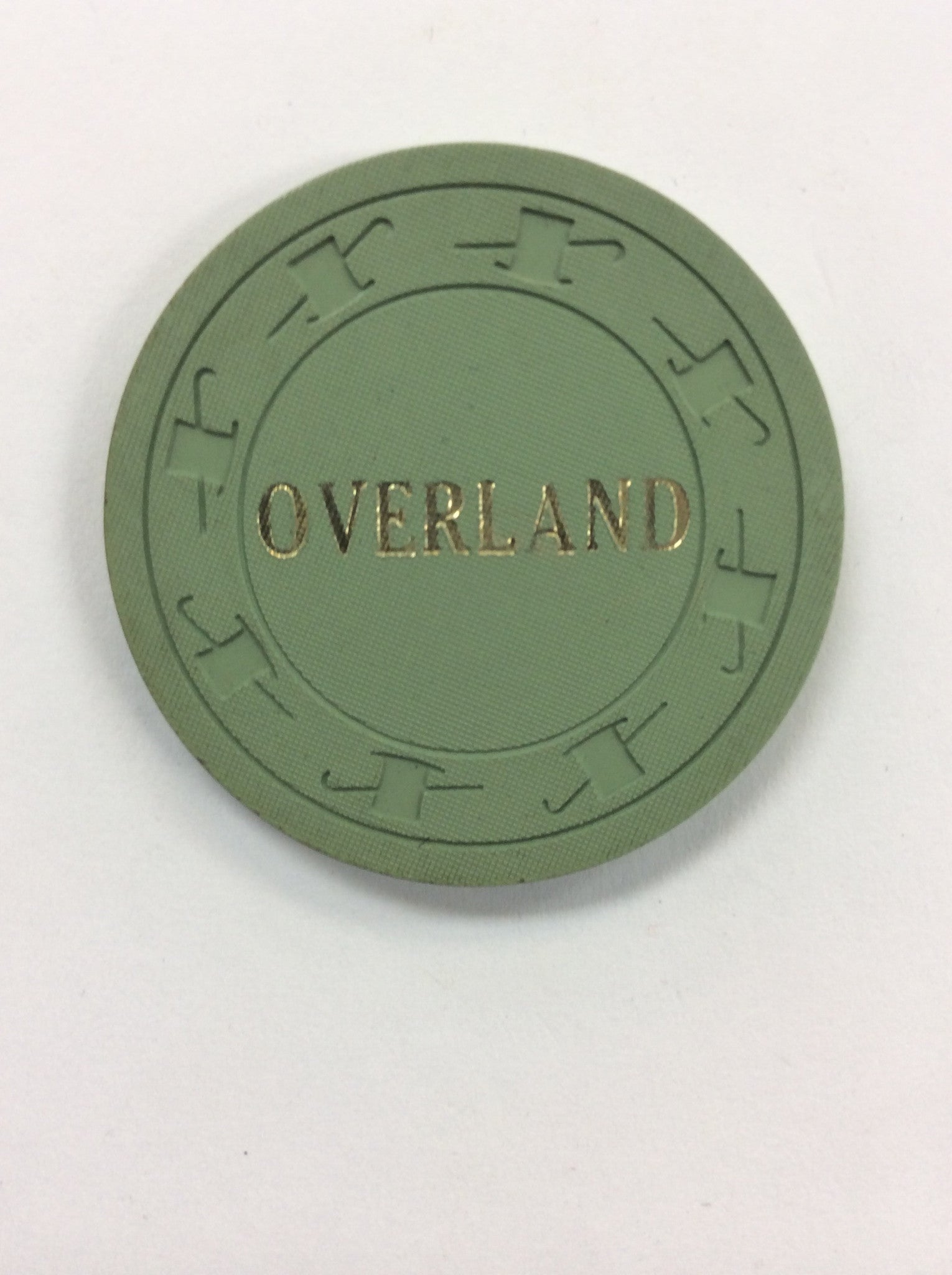 Overland Hotel (green) chip - Spinettis Gaming