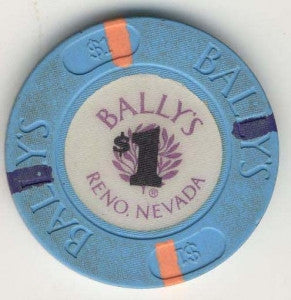 Ballys Reno $1 (blue 1991) - Spinettis Gaming - 2