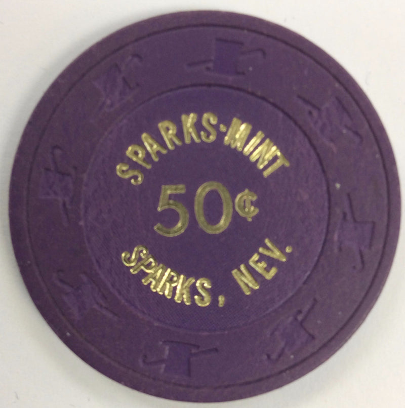 Sparks Mint 50cent (purple) chip - Spinettis Gaming