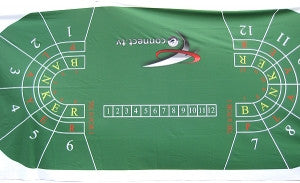 Green Full Size Baccarat Layout - New - Spinettis Gaming - 3