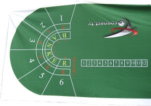 Green Full Size Baccarat Layout - New - Spinettis Gaming - 4