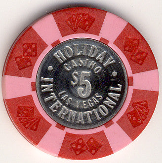 Holiday International $5 coin inlay chip - Spinettis Gaming - 2