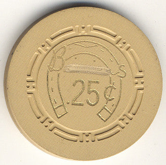 HorseShoe Club 25cent (beige) chip - Spinettis Gaming