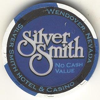 Silver Smith (No Cash Value) (blue) chip - Spinettis Gaming - 1