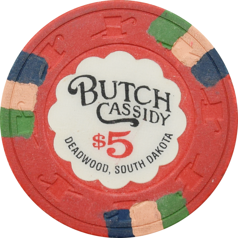 Butch Cassidy Casino Deadwood South Dakota $5 Chip