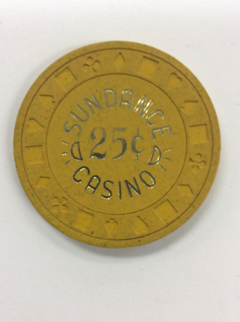 Sundance Casino 25 (yellow) chip - Spinettis Gaming