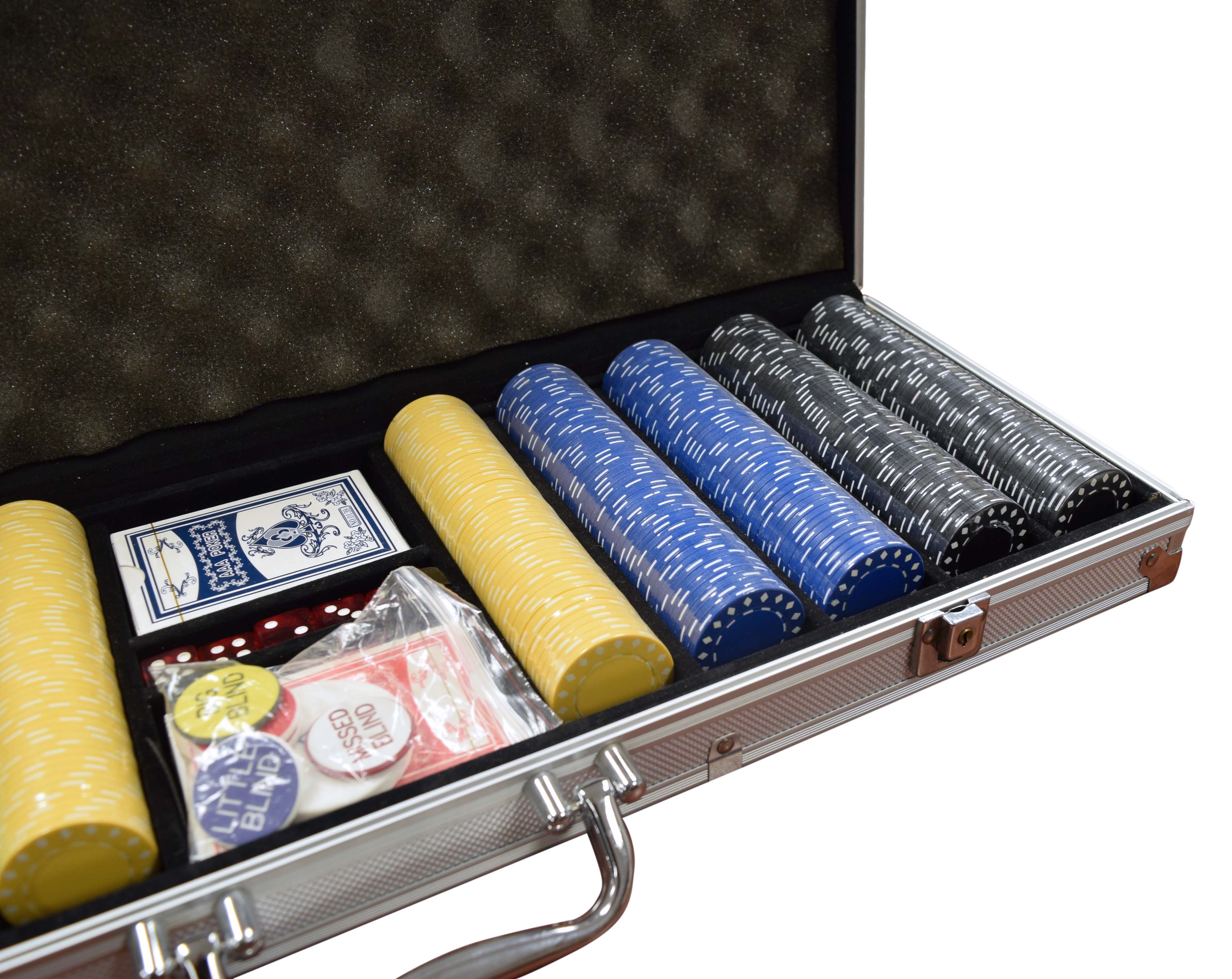 OTD 11.5 Gram Super Diamond Silver Case 500 Chip Set