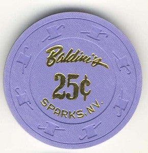 Baldini's Casino 25 (purple 1988) Chip - Spinettis Gaming - 1
