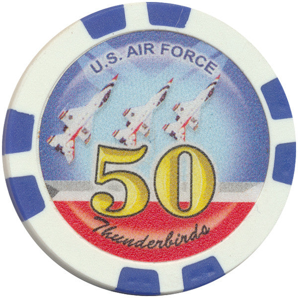 Thunderbirds U.S. Air Force Poker Chips - Spinettis Gaming - 8