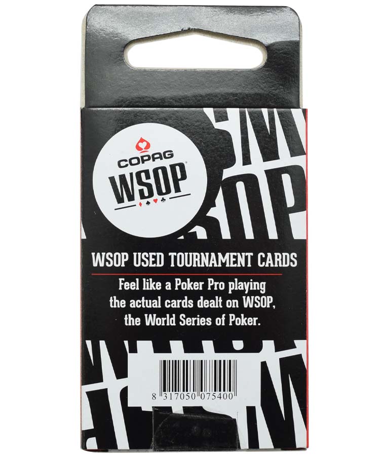 Copag WSOP 50th Anniversary Authentic Used Black Deck Plastic Playing Cards Bridge Size