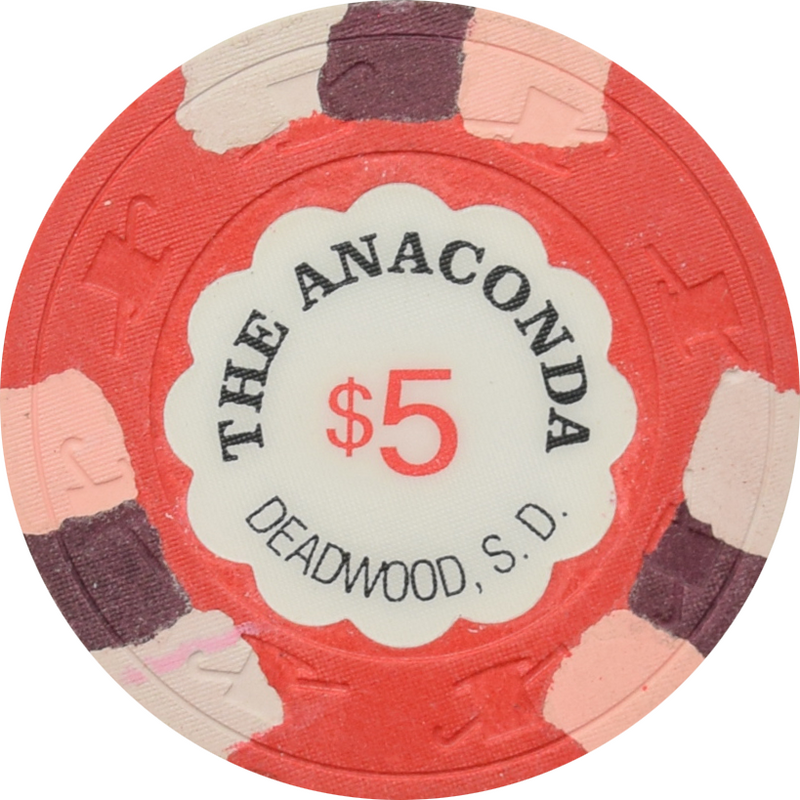 Anaconda Casino Deadwood South Dakota $5 Chip