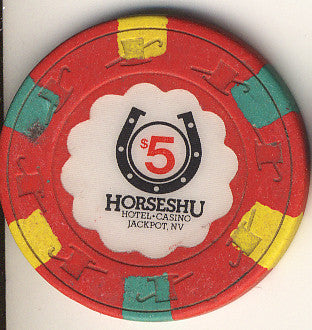 Horseshu H & C $5 (red) chip - Spinettis Gaming - 2