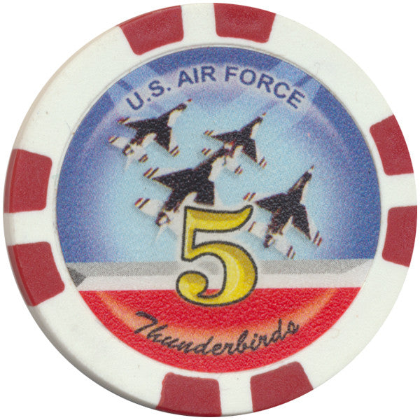 Thunderbirds U.S. Air Force Poker Chips - Spinettis Gaming - 4