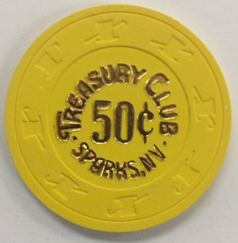 Treasure Club 50cent (yellow) chip - Spinettis Gaming
