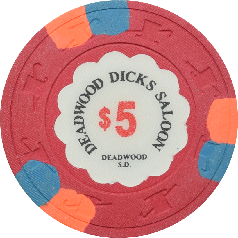 Deadwood Dick's Casino Deadwood South Dakota $5 Chip