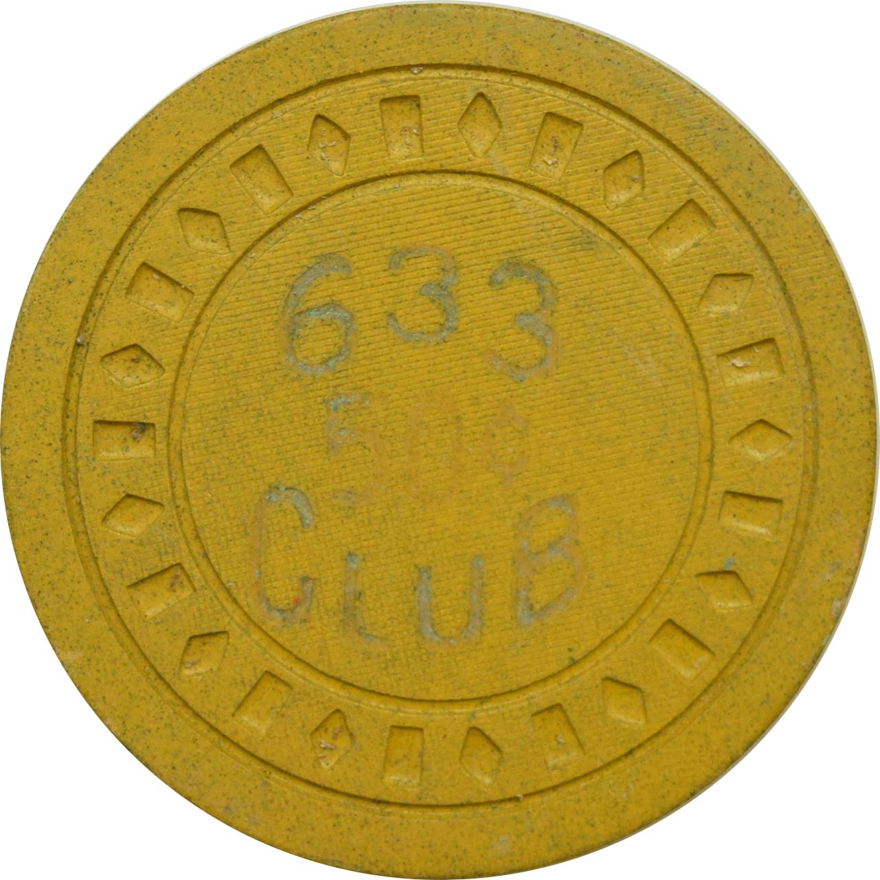 633 Club/Flamingo Club Illegal Casino Newport Kentucky 50 Cent DiaSqr Chip