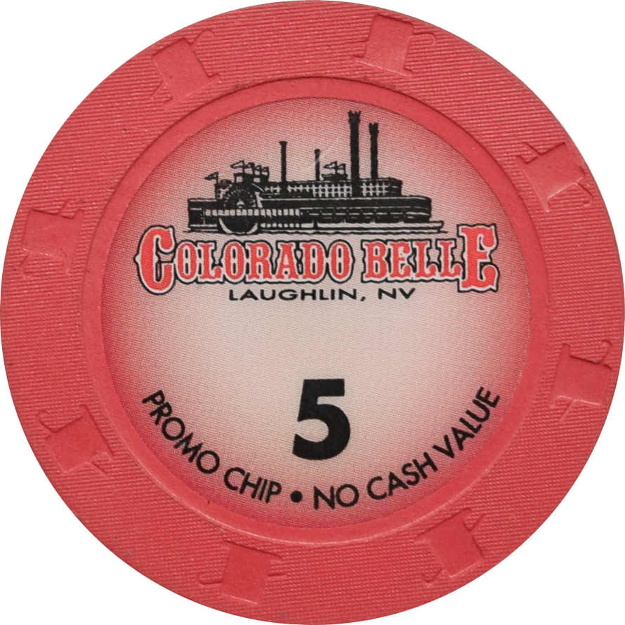 Colorado Belle Casino Laughlin Nevada $5 NCV Chip