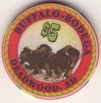 Buffalo Bodega $5 (red) chip - Spinettis Gaming - 1