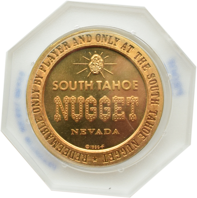South Tahoe Nugget Casino Lake Tahoe Nevada $1 Franklin Mint Proof Token 1966