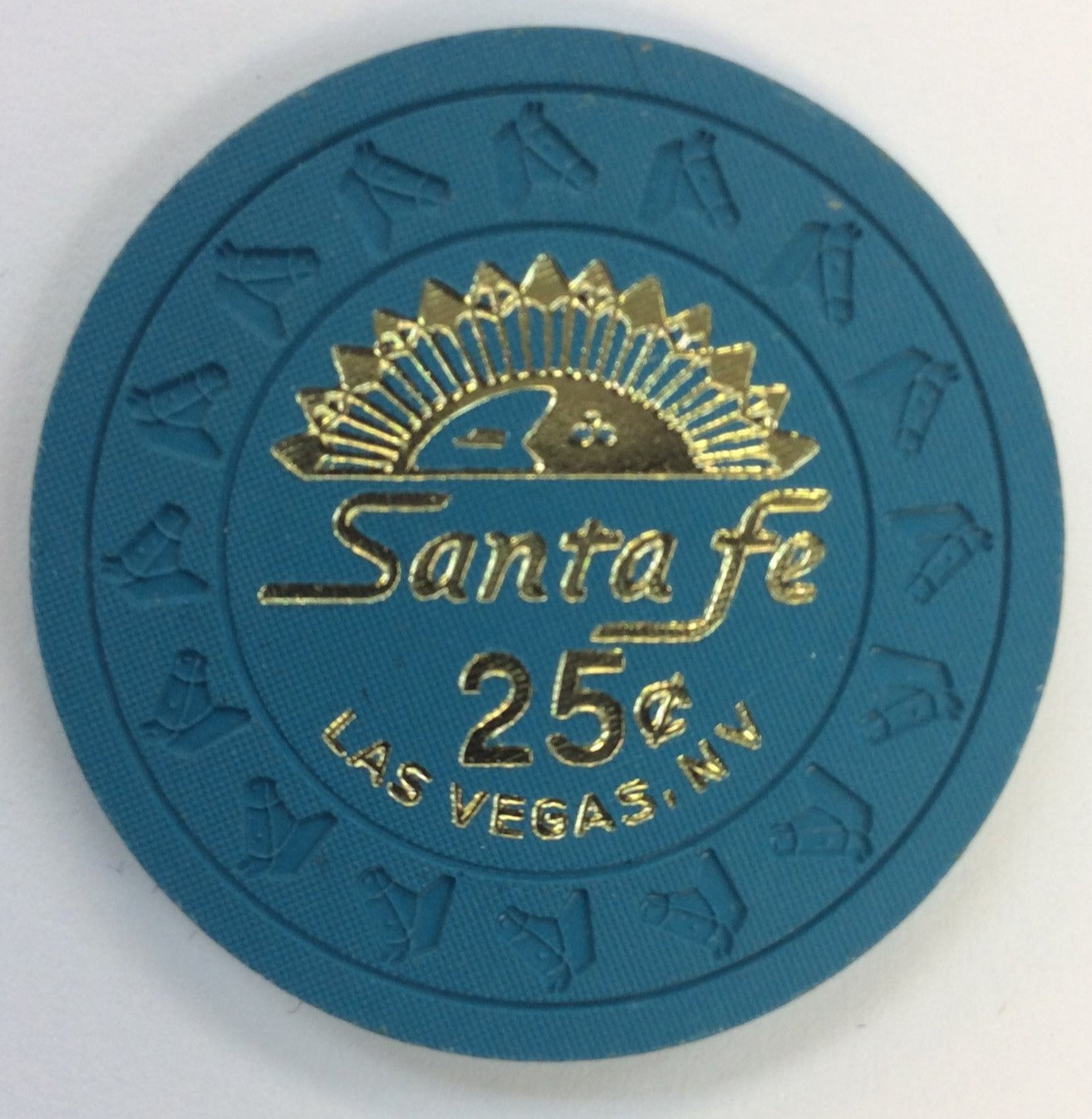 Santa Fe 25cent (turquoise) chip - Spinettis Gaming