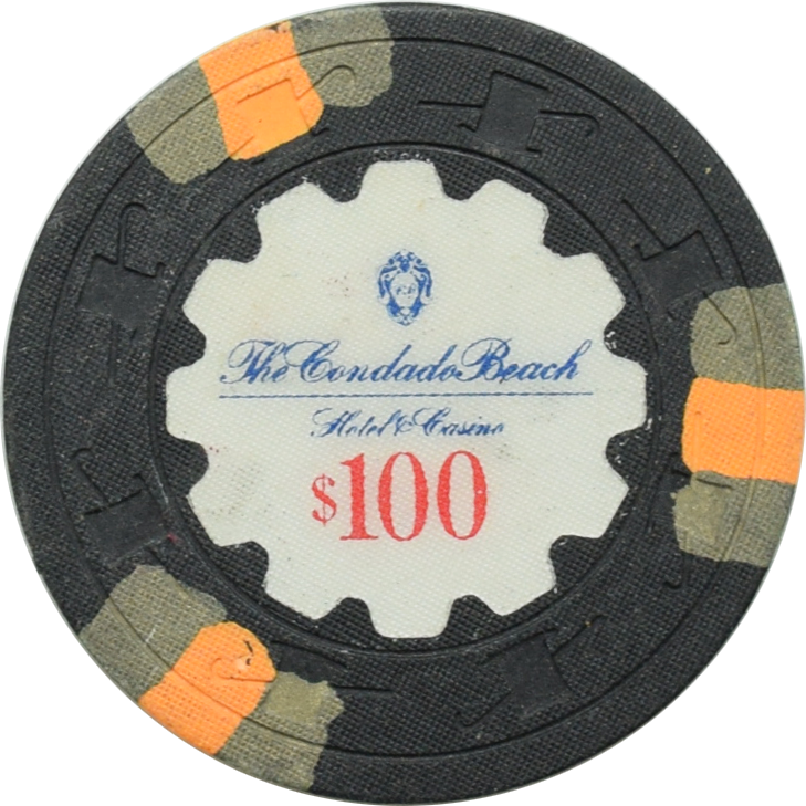 Condado Beach Casino San Juan Puerto Rico $100 Black Chip