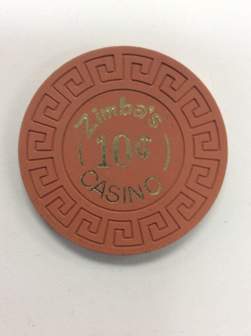 Zimba's Casino Reno 10¢ chip (1971) - Spinettis Gaming