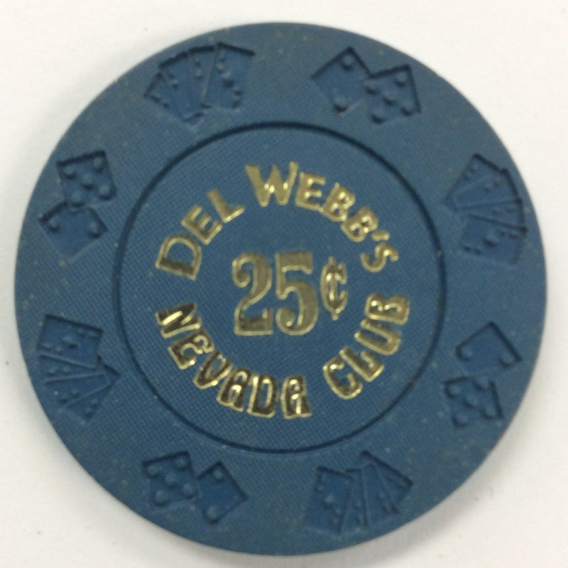 Nevada Club 25cent (blue) chip - Spinettis Gaming