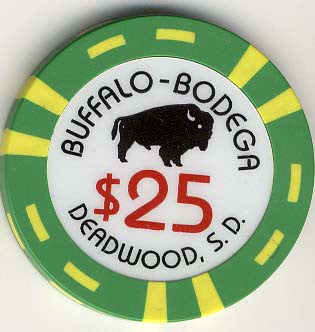 Buffalo Bodega $25 (green) chip - Spinettis Gaming