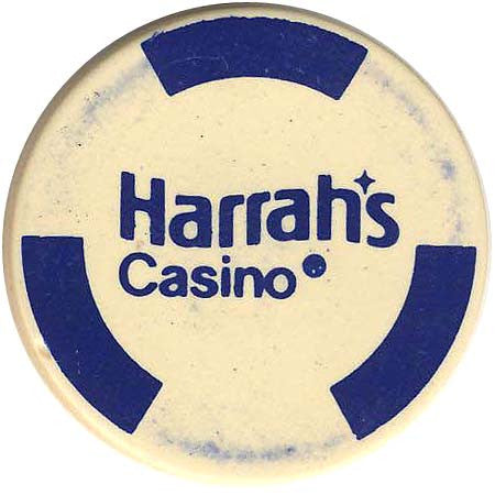 Harrah's (white) chip - Spinettis Gaming - 1