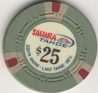 Sahara Tahoe $25 (green) chip - Spinettis Gaming - 1