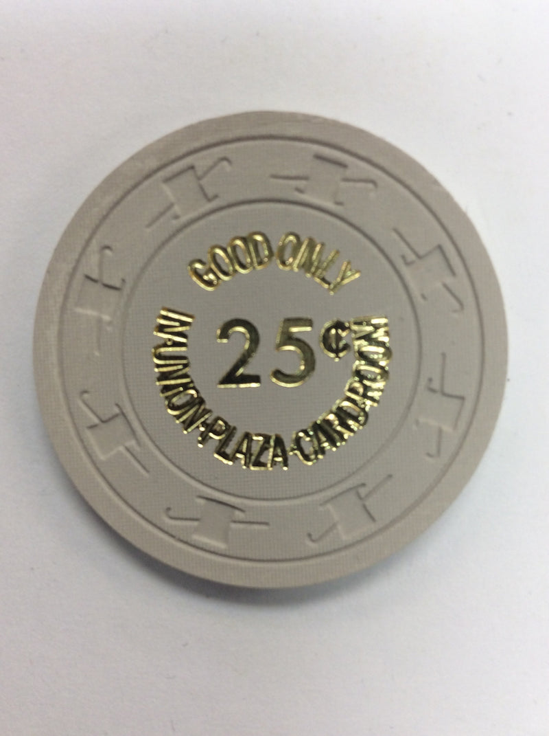 Union Plaza 25cent (gray) chip - Spinettis Gaming