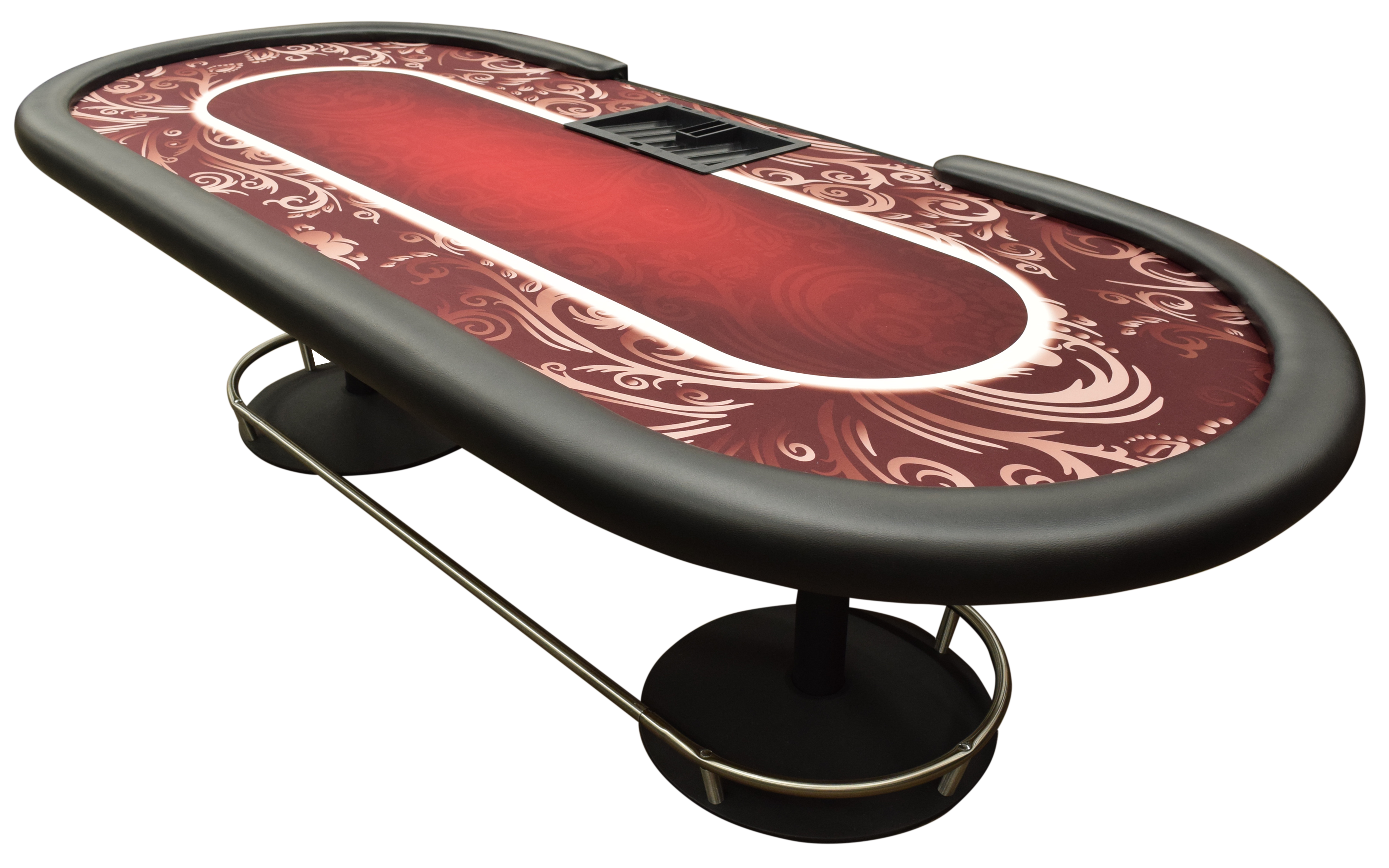 Burgundy Layout Casino Quality 99" Poker Table