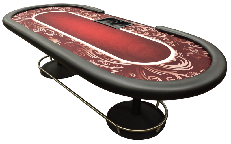 Burgundy Layout Casino Quality 99" Poker Table