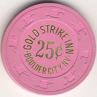 Gold Strike Inn 25cent (Pink) chip 1996 - Spinettis Gaming