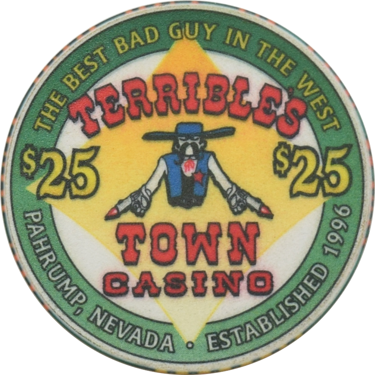 Terrible's Town Casino Pahrump Nevada $25 Chip 2000