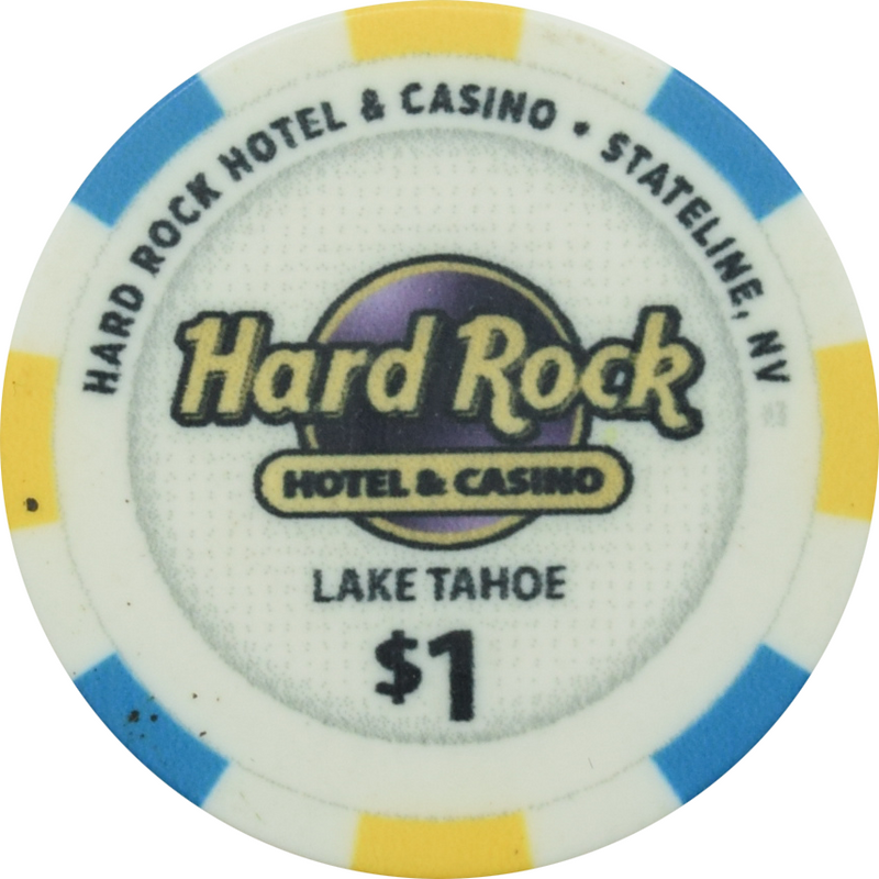 Hard Rock - Lake Tahoe Casino Stateline Nevada $1 Ceramic Chip