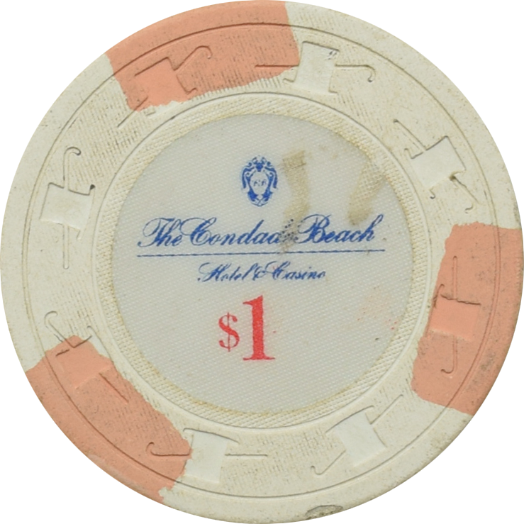 Condado Beach Casino San Juan Puerto Rico $1 Chip