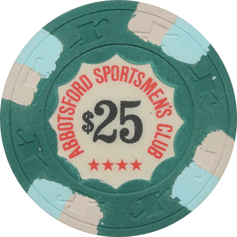 Abbotsford Sportsmen's Club Casino Abbotsford British Columbia $25 Chip
