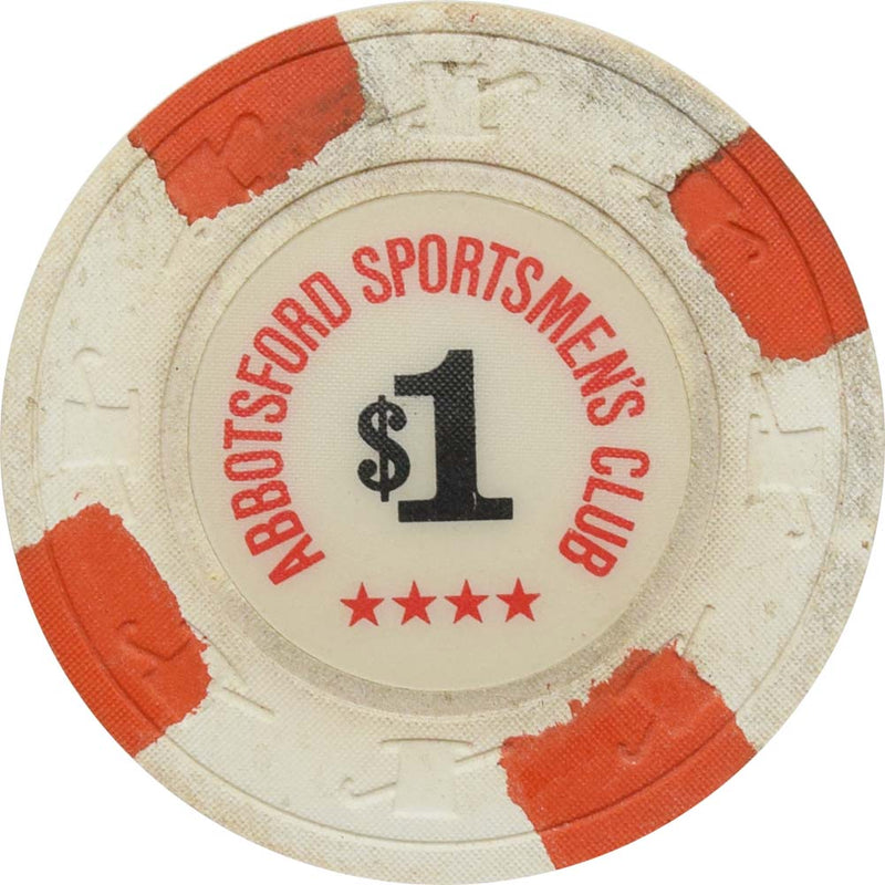 Abbotsford Sportsmen's Club Casino Abbotsford British Columbia $1 Chip