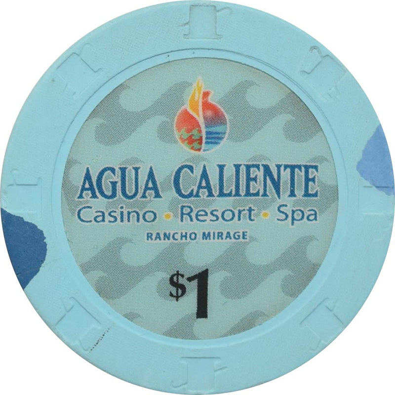 Agua Caliente Casino Rancho Mirage California $1 Chip