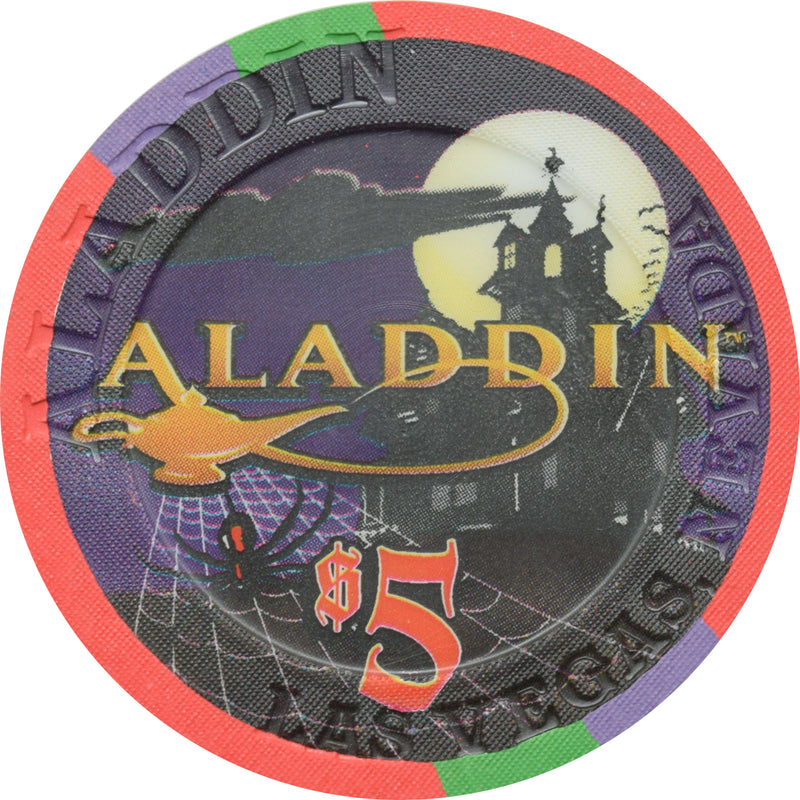 Aladdin Casino Las Vegas Nevada $5 Boogieman's Ball Chip 2002
