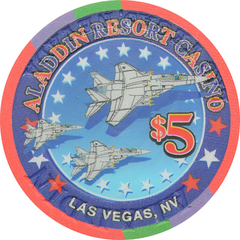 Aladdin Casino Las Vegas Nevada $5 Freedom Forever Chip 2002