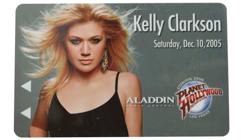 Aladdin Casino Las Vegas Nevada Kelly Clarkson Dec. 10th 2005 Hotel Room Key