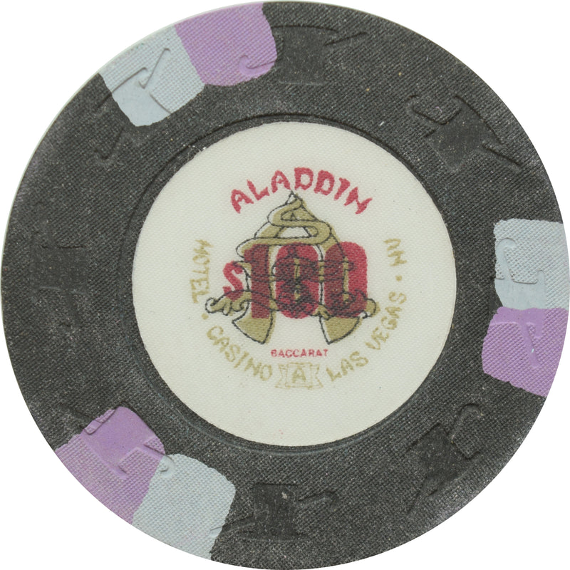 Aladdin Casino Las Vegas Nevada $100 Baccarat 43mm Chip 1989